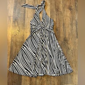 Zebra print dress